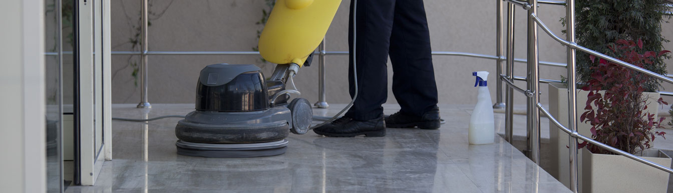 Outdoor Floor Cleaning With High-Pressure Water Jet